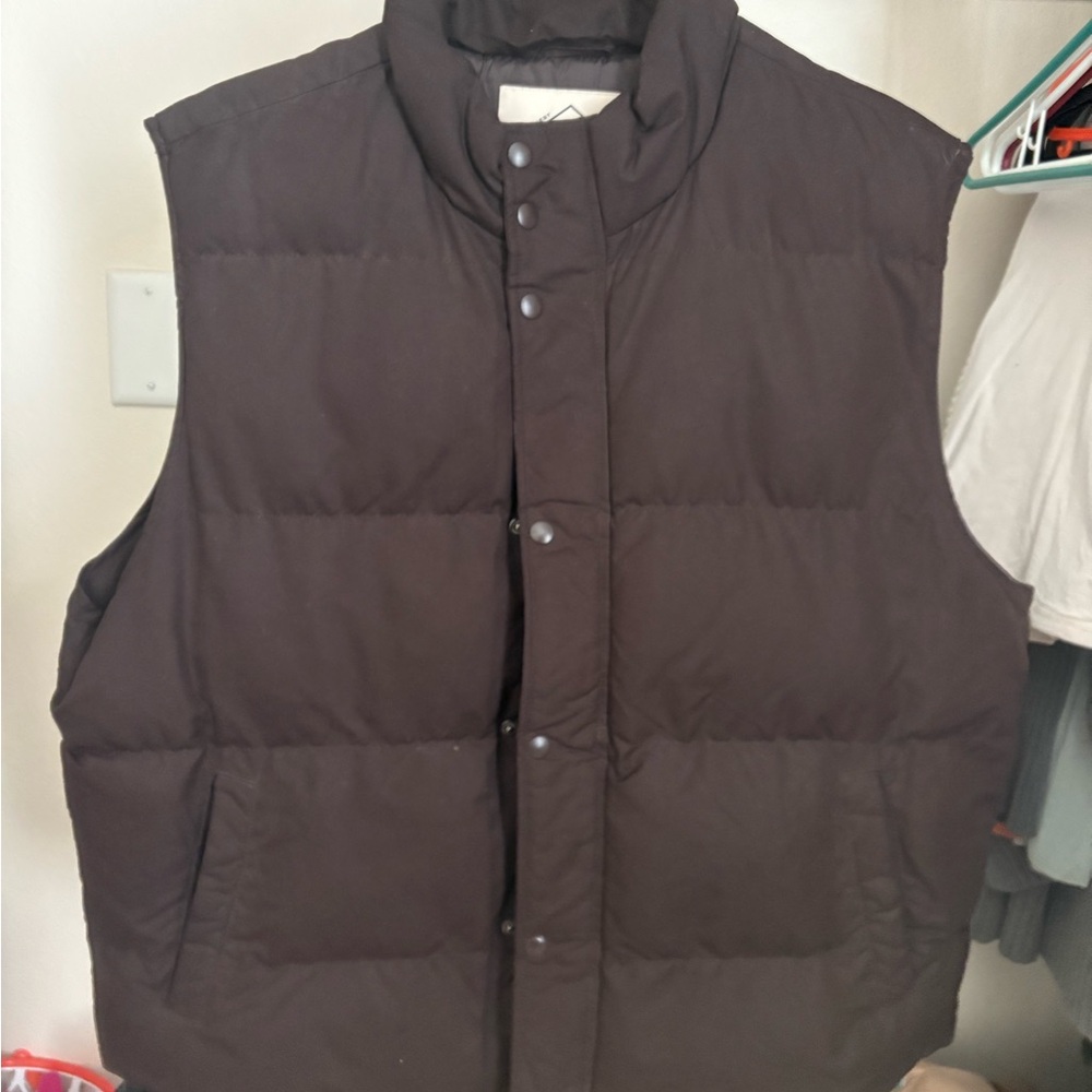 St. John's Bay Dark Brown Puffer Vest